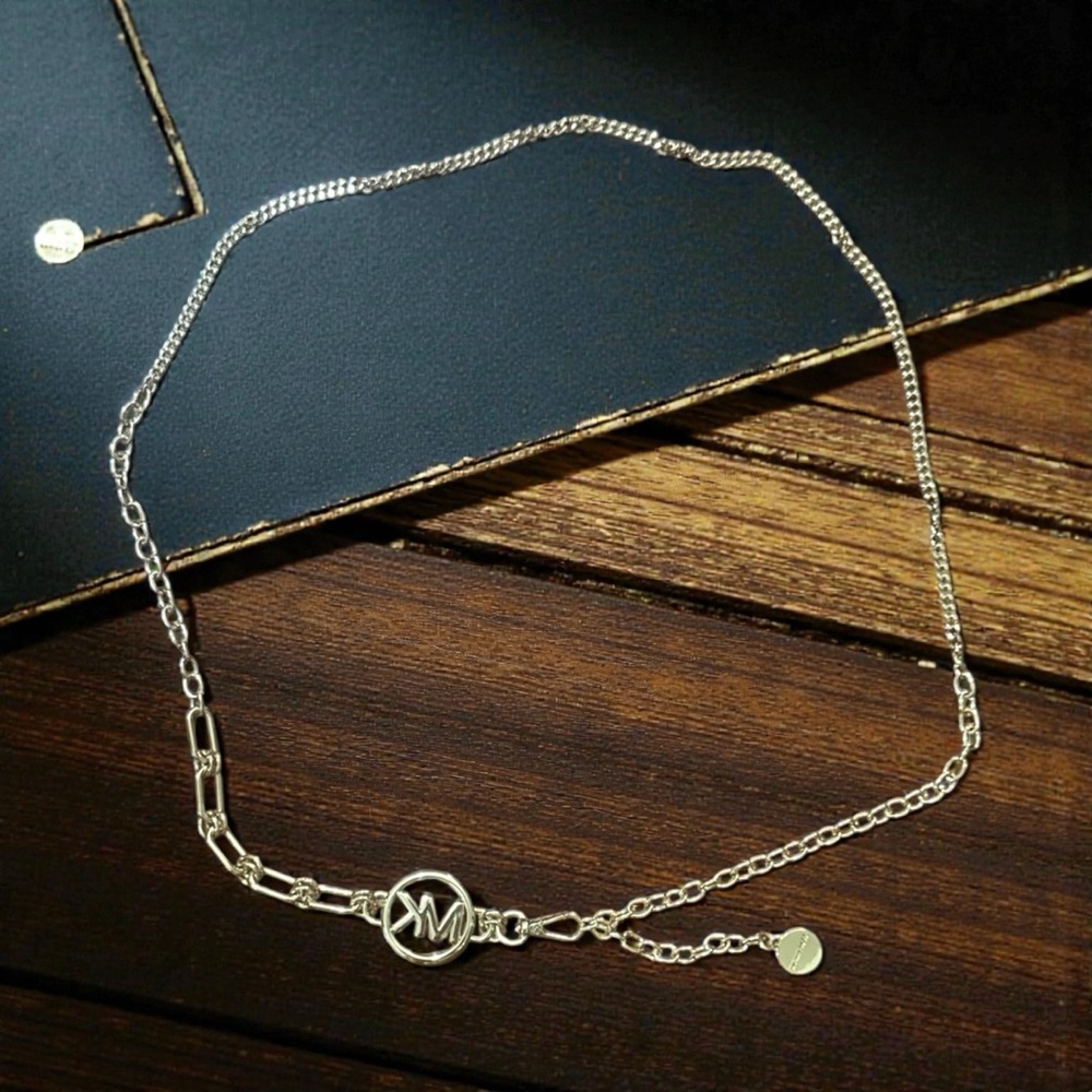 Michael Kores Gold chain belt with Monogram